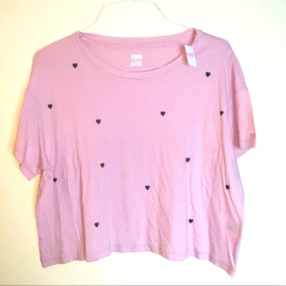 Victoria Secret Pink Crop Tee! - L